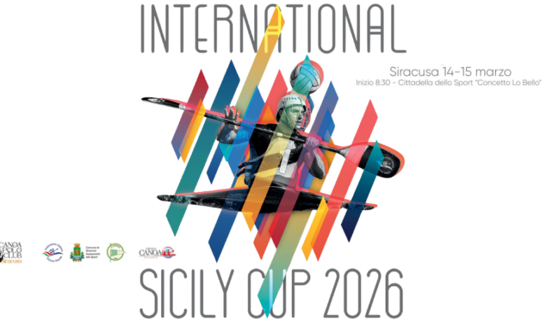 locandina dela International Sicily Cup alla piscina Paolo Caldarella di Siracusa.
